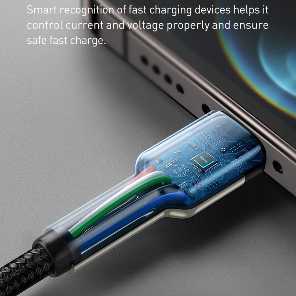 Baseus - Data Cable Cafule Series Metal (CATLJK-B01) - Type-C to Lightning, 20W, 2m
