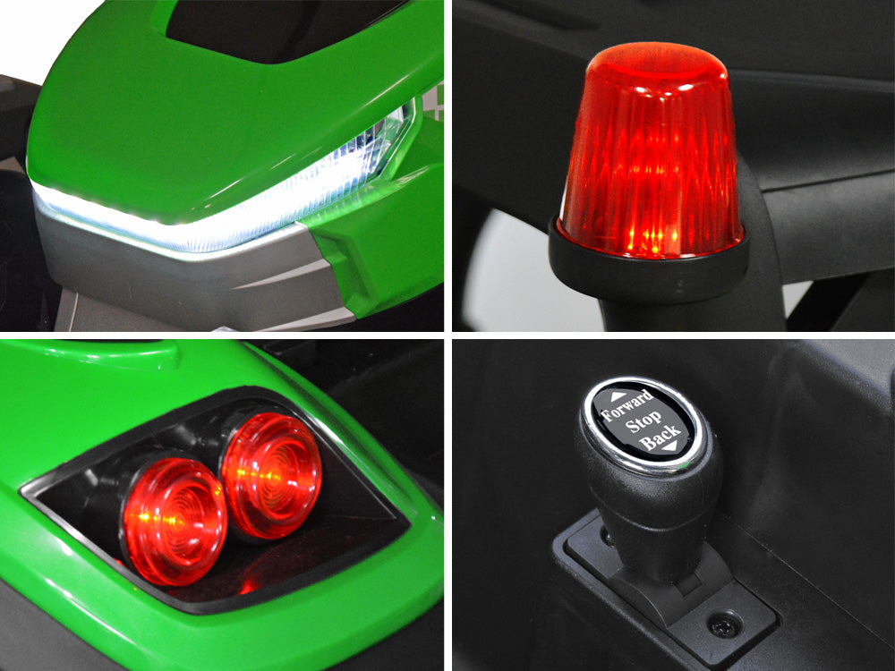 Veliki traktor s prikolicom 4×4 – zeleni