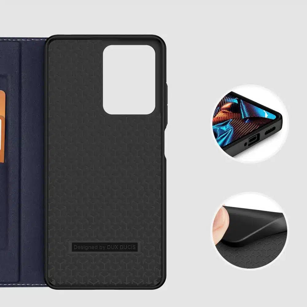 DUX DUCIS Skin X2 – preklopna torbica za Redmi Note 12 Pro 5G plava