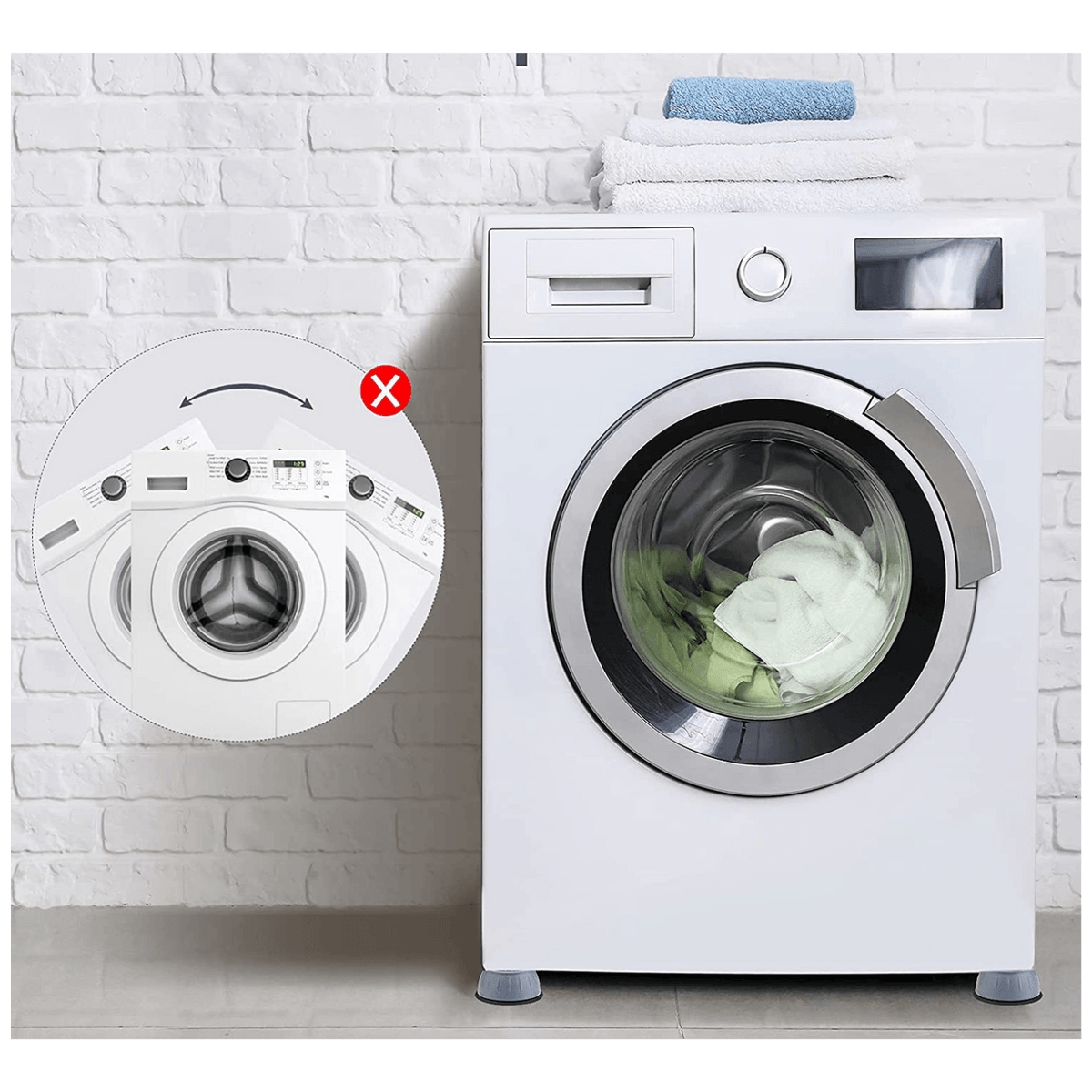 Connect XL Antivibracijske nogice za perilicu rublja, set 4 komada - CXL-AVN4X