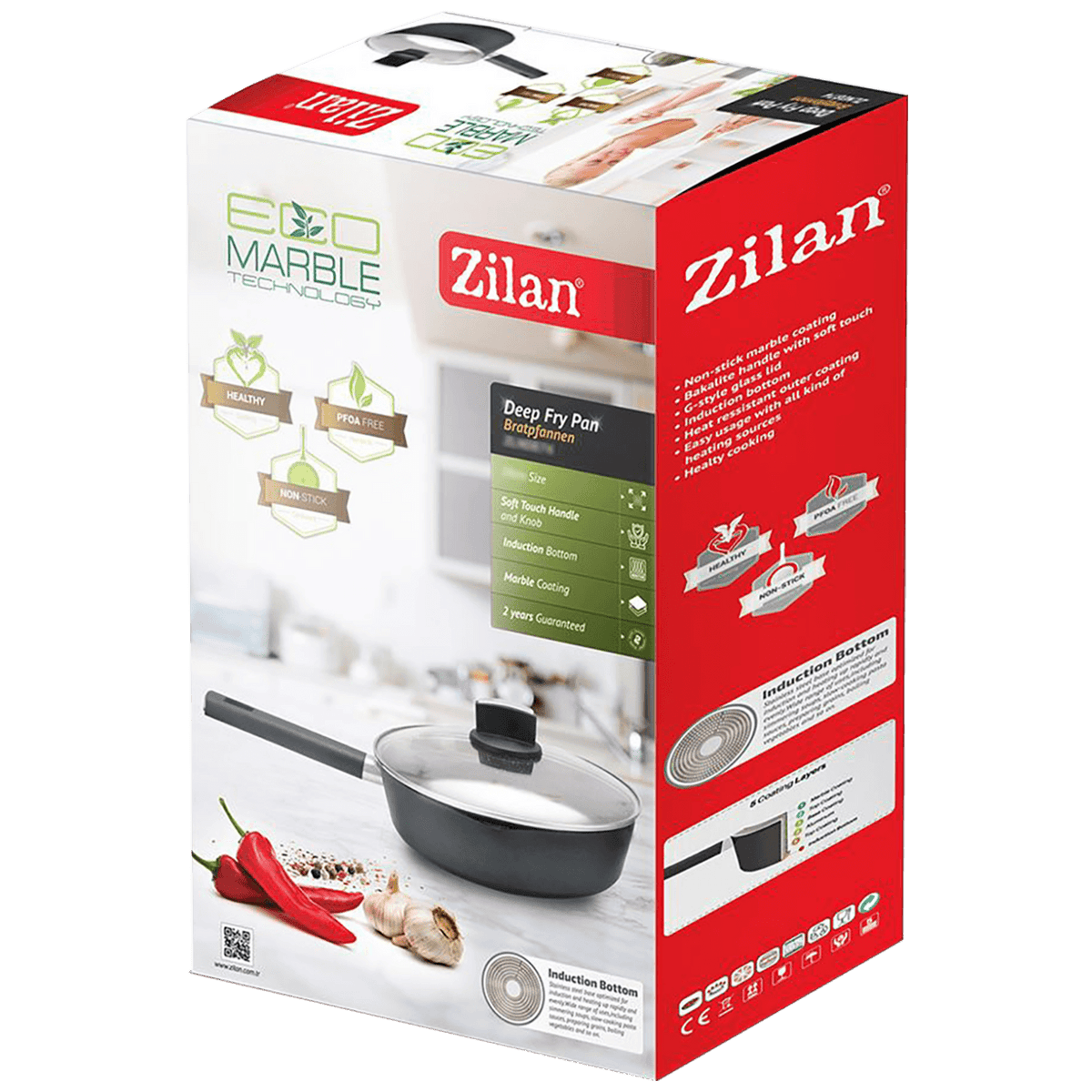 Zilan Tava sa staklenim poklopcem, 26 cm - ZLN0881