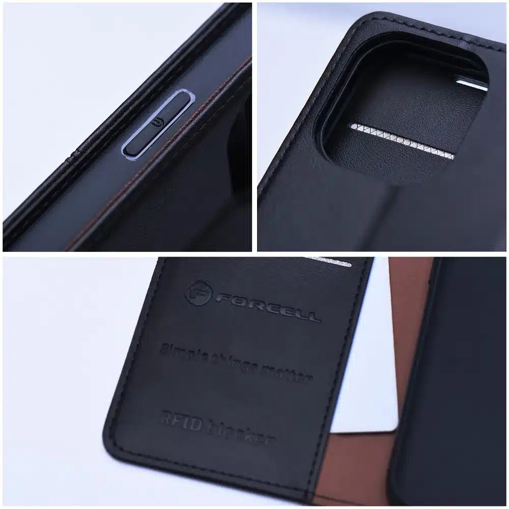 FORCELL F-PROTECT RFID Blocker preklopna futrola za SAMSUNG GALAXY S24 PLUS crna