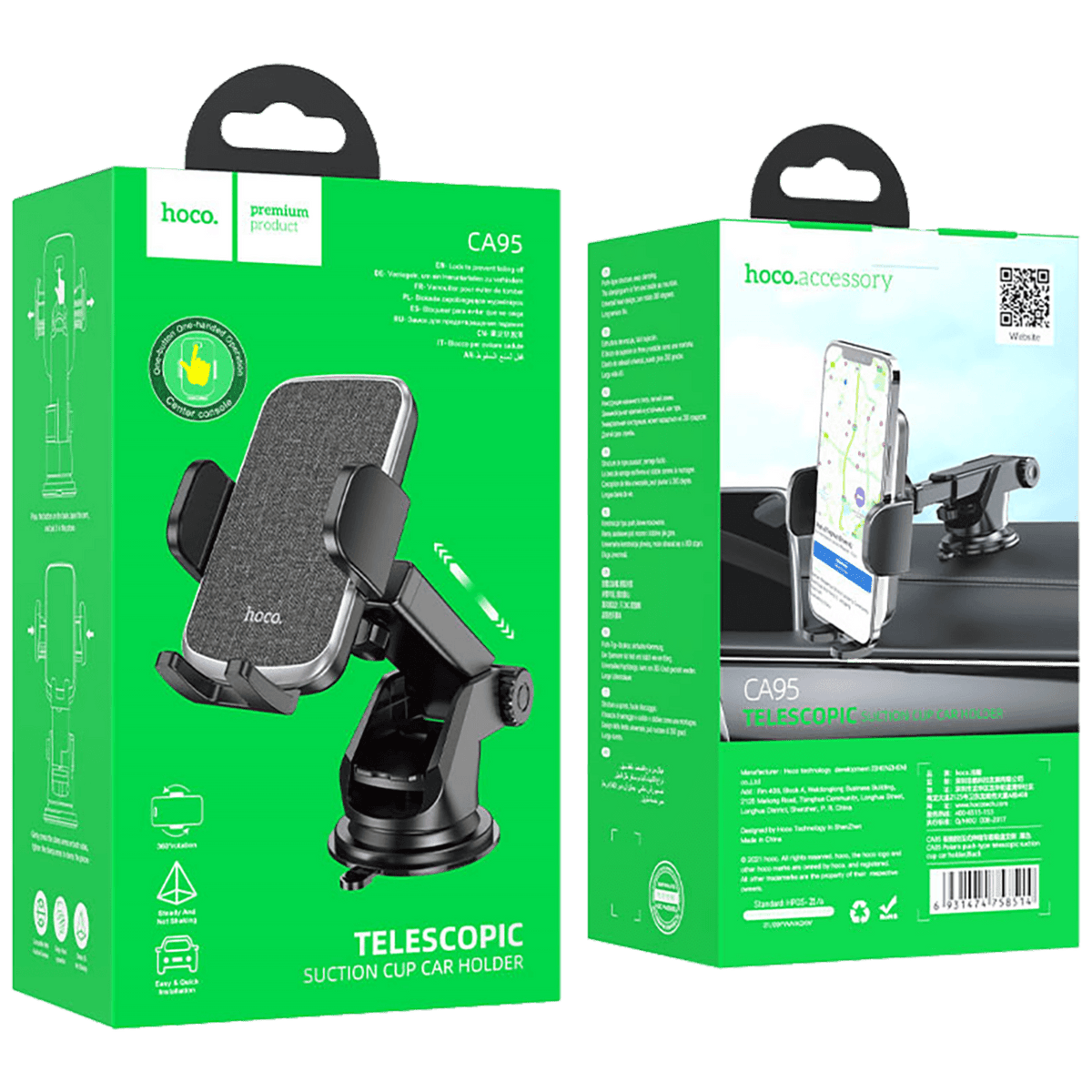 hoco. Auto držač za mobilne uređaje od 4.5 do 6.7" - CA95 Polaris