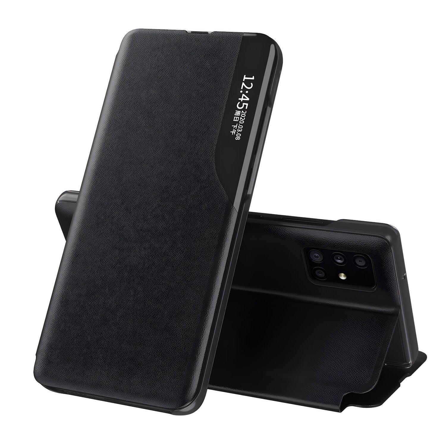 Elegantna knjižna futrola View Case za Samsung Galaxy S23 FE - Crna KP27954