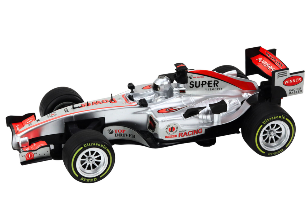 Formula F1 za igru 1:9 sa zvučnim efektima - srebrna