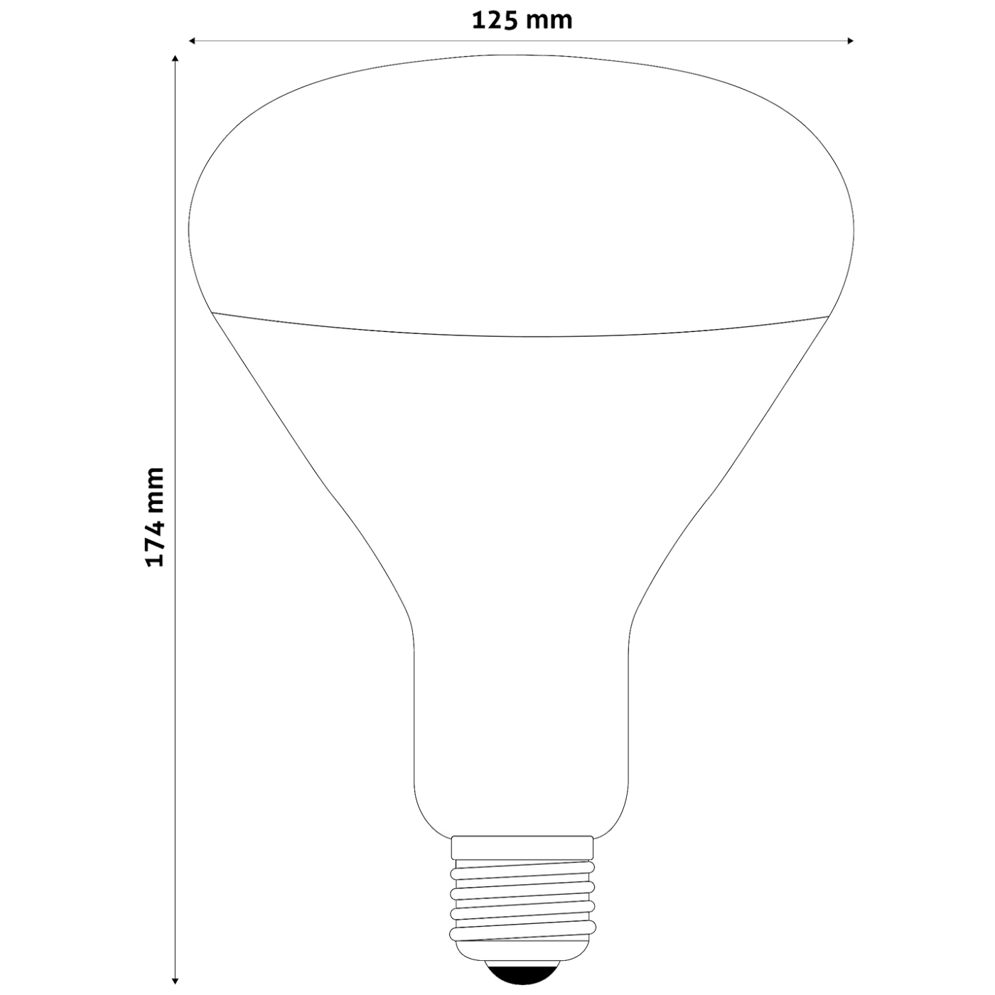 Avide Žarulja, 100W, E27, Infra Red, IP20 - ASIR27-100W-R