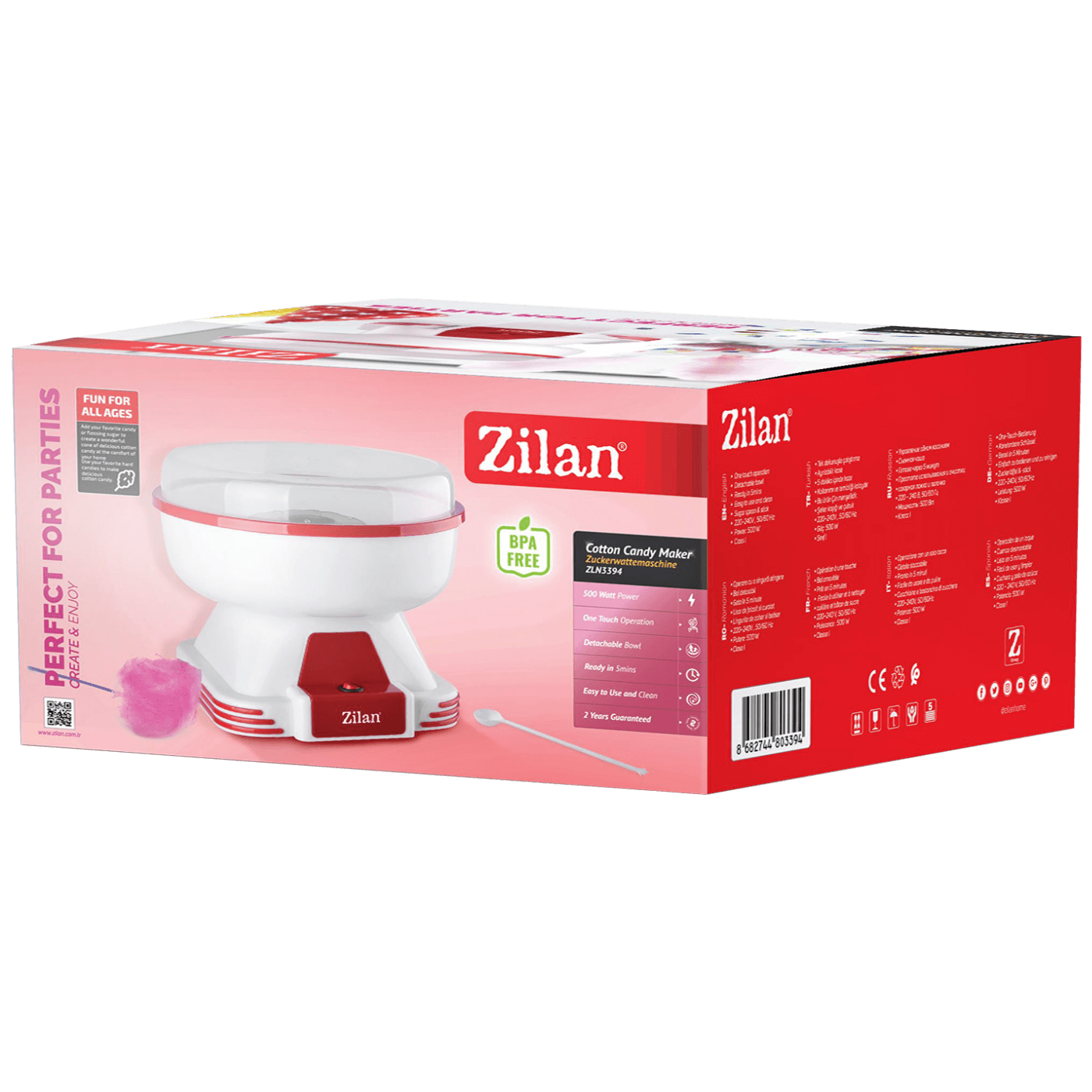Zilan Aparat za pravljenje šećerne vune, 500W - ZLN3394