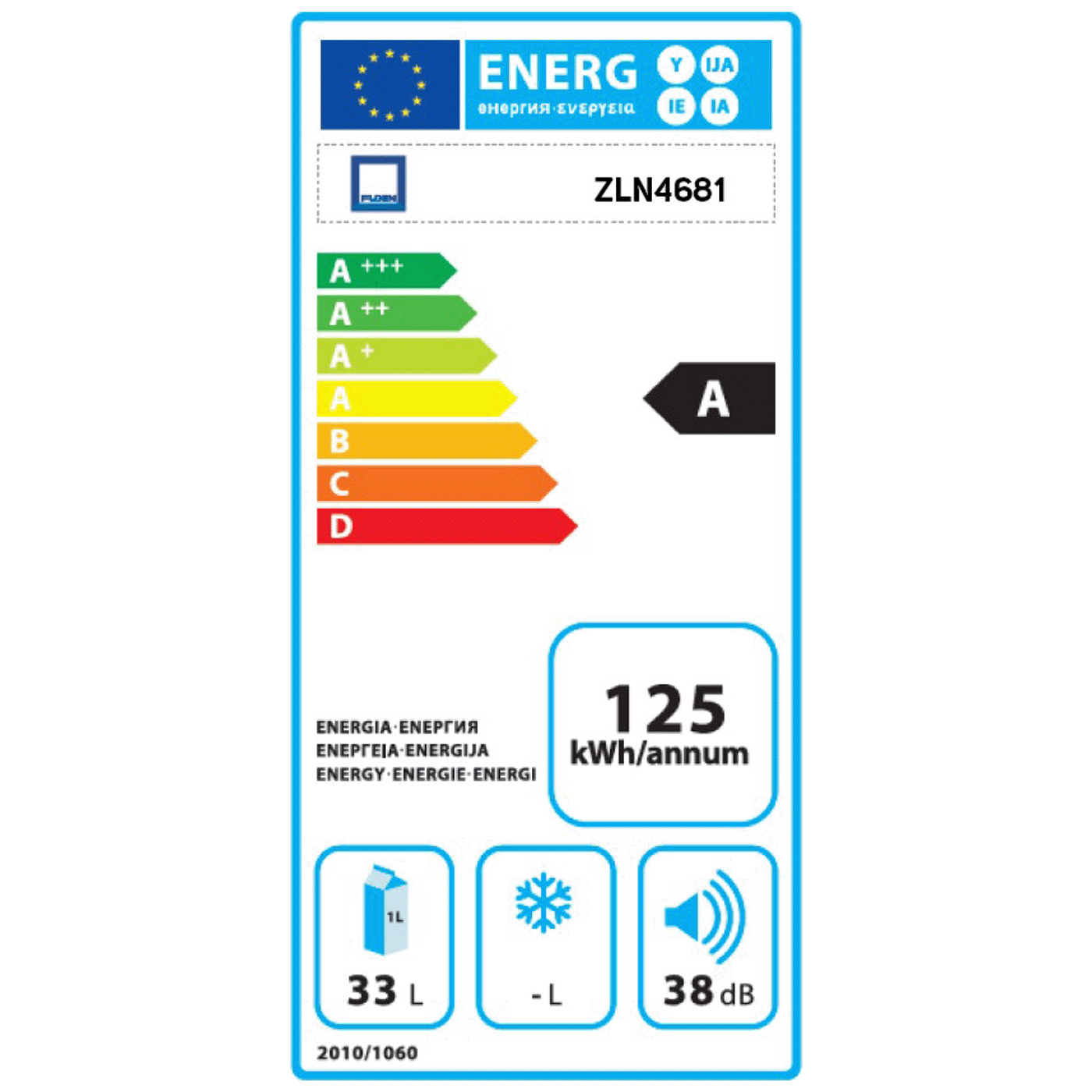 Zilan Rashladna vinska vitrina, zapremina 33 lit., A - ZLN4681