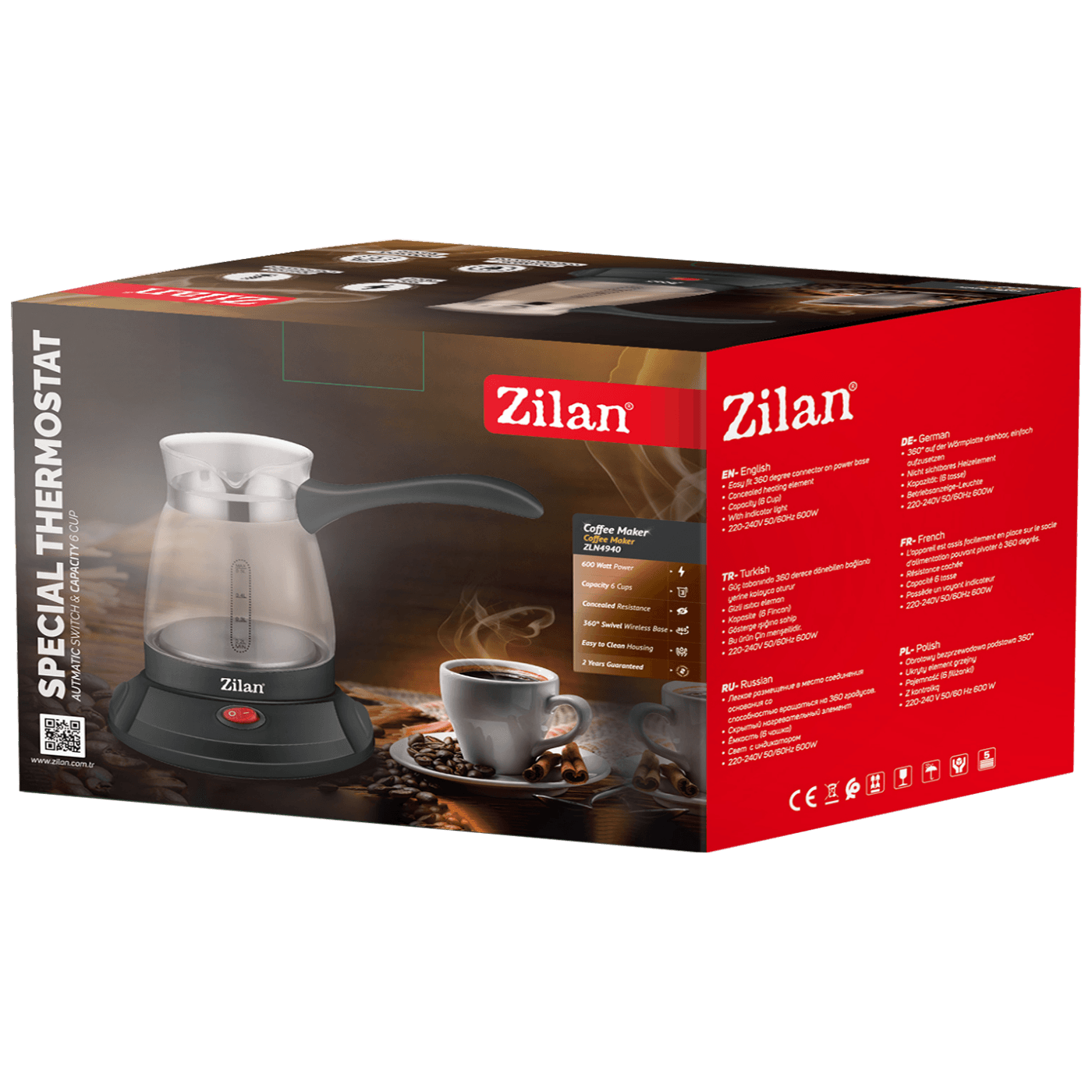 Zilan Kuhalo za kavu, 600W - ZLN4940