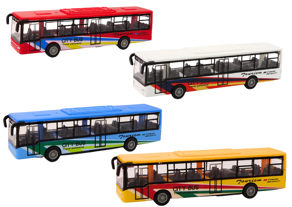 Metalni autobus za igru - žuti ili plavi (birate)