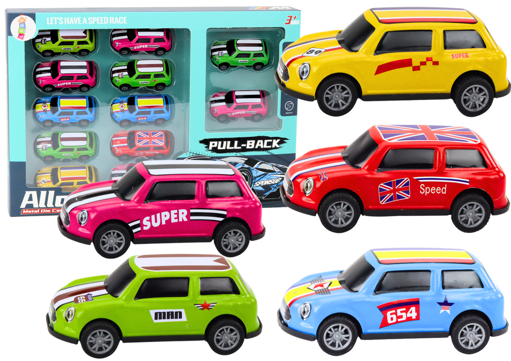 Set automobila s oprugama 12u1 - šareni
