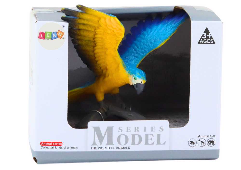 Figurica papige Ararauna Ara 7 cm - plavo/žuta