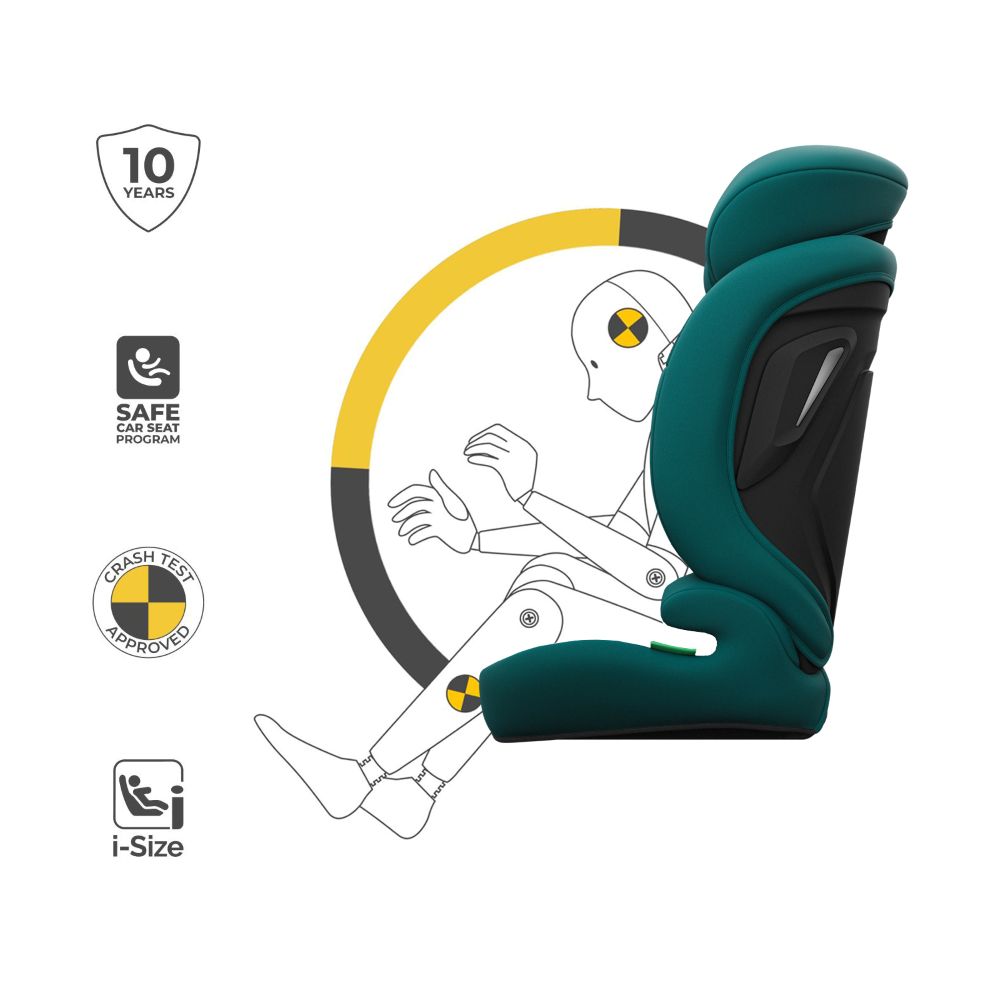 Kinderkraft autosjedalica Comfort Up 2 plus i-Size 9-36 kg (76-150 cm) bez Isofix-a, Green