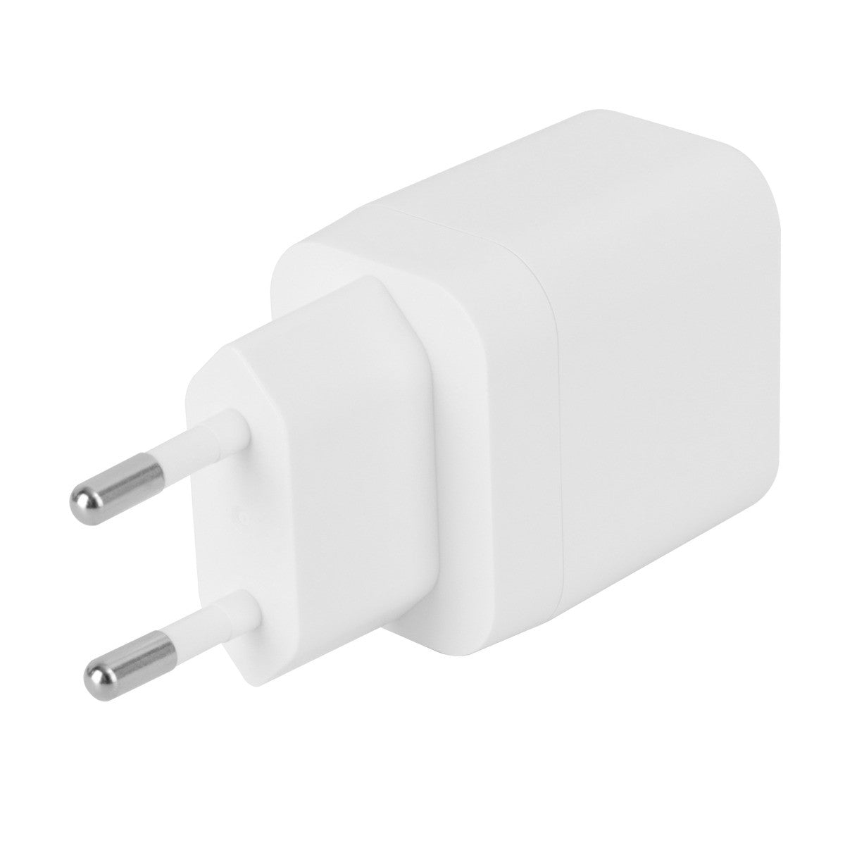 DELTACO Kućni punjač 1x USB-A 18 W, 1x USB-C PD 20 W, BIJELI