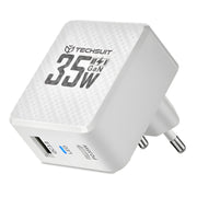 Techsuit Mrežni Punjač – GaN, USB, Type-C, Brzo punjenje, PD35W – Bijela KP36770