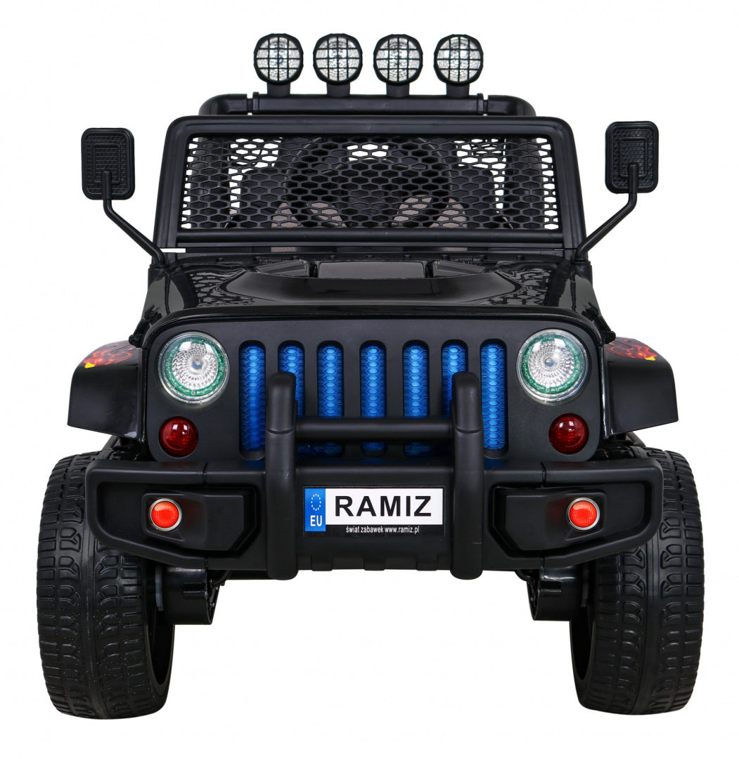 Auto na akumulator NEW Raptor DRIFTER 4 x 4 - crni/plamen
