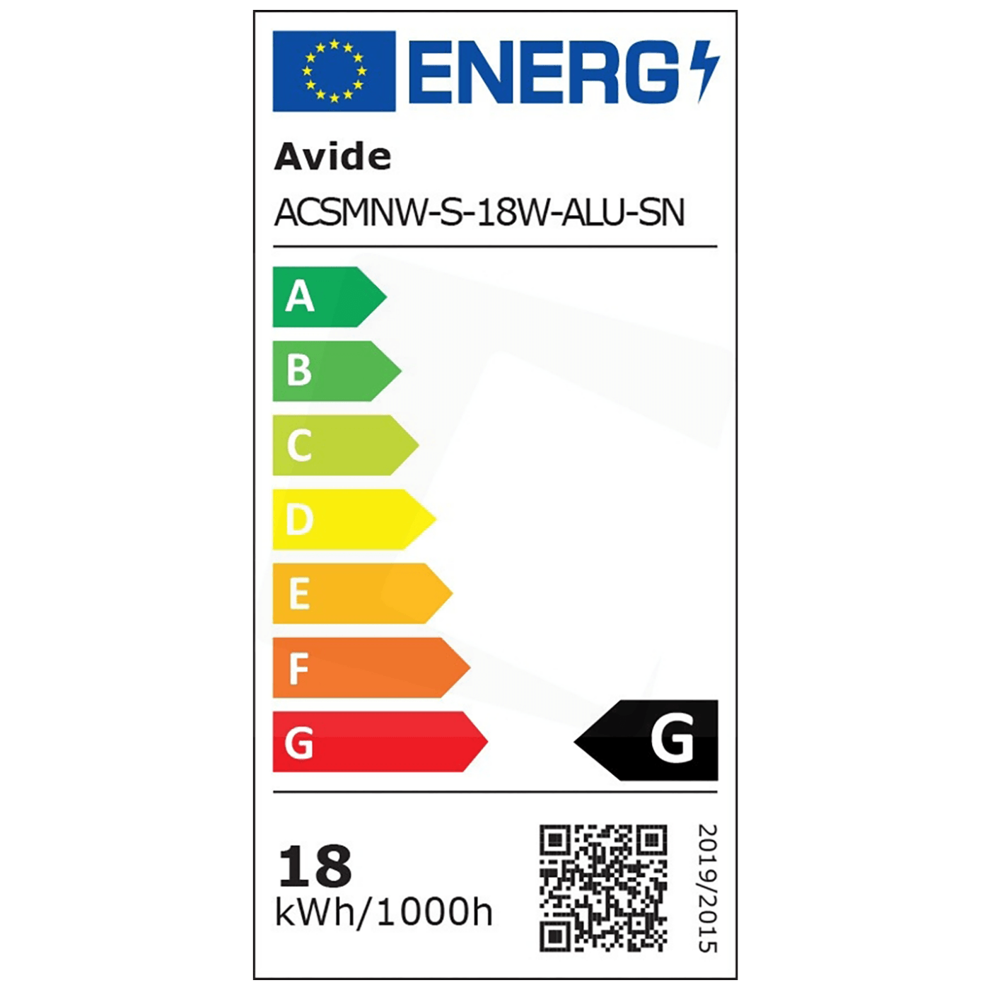 Avide Plafonjera LED, 18W, 1490 lm, 4000K, IP20 - ACSMNW-S-18W-ALU-SN