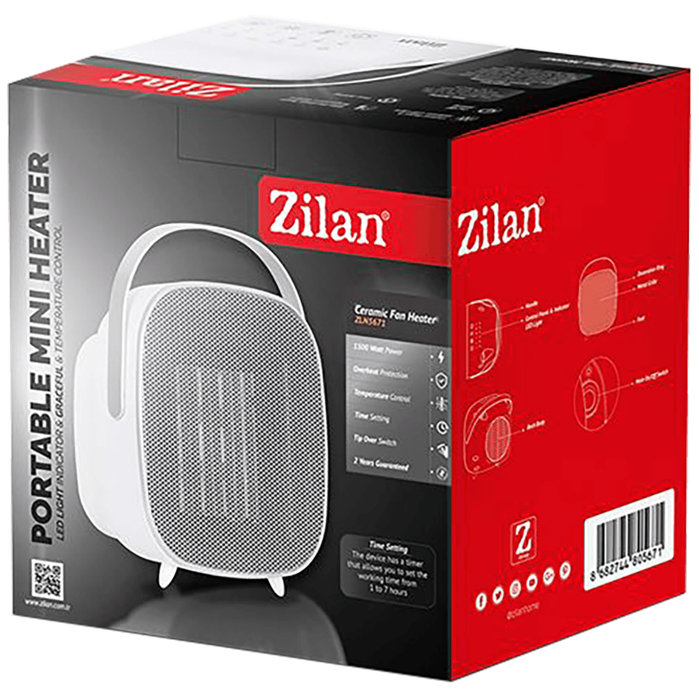 Zilan Grijalica sa keramičkim grijačem, 1500 W - ZLN5671