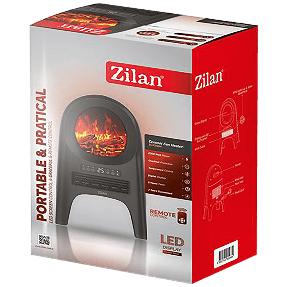 Zilan Grijalica sa keramičkim grijačem, 2000 W - ZLN5664