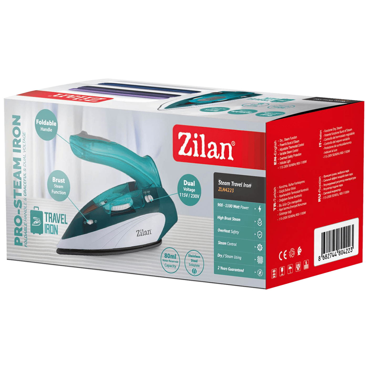 Zilan Glačalo na paru, putna, 1100W - ZLN4223