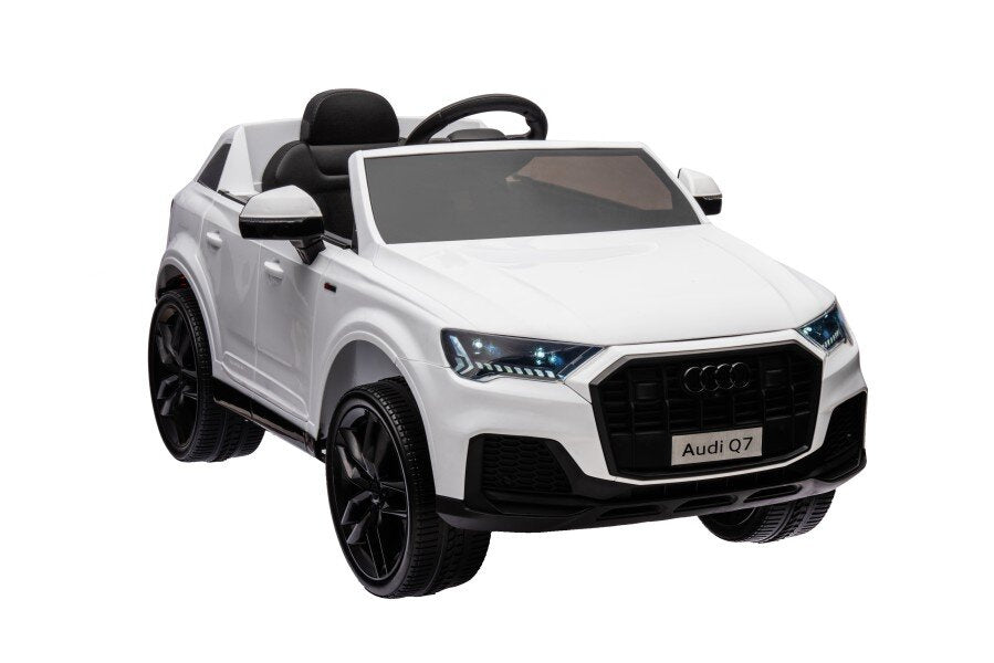 Licencirani auto na akumulator Audi Q7 - bijeli/lakirani