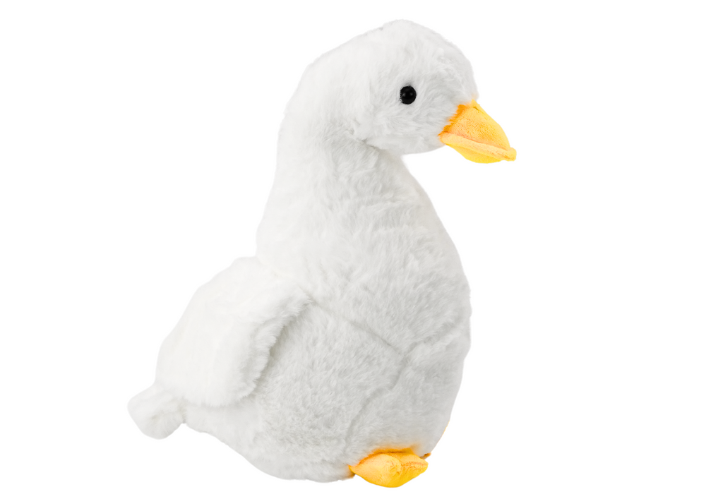 Plišana patka za igru 30cm - Bijela