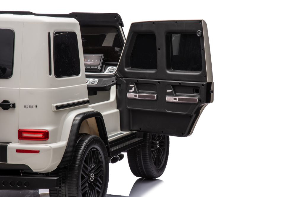 Licencirani auto na akumulator Mercedes G63 XXL 24V 4x4 - DVOSJED - bijeli