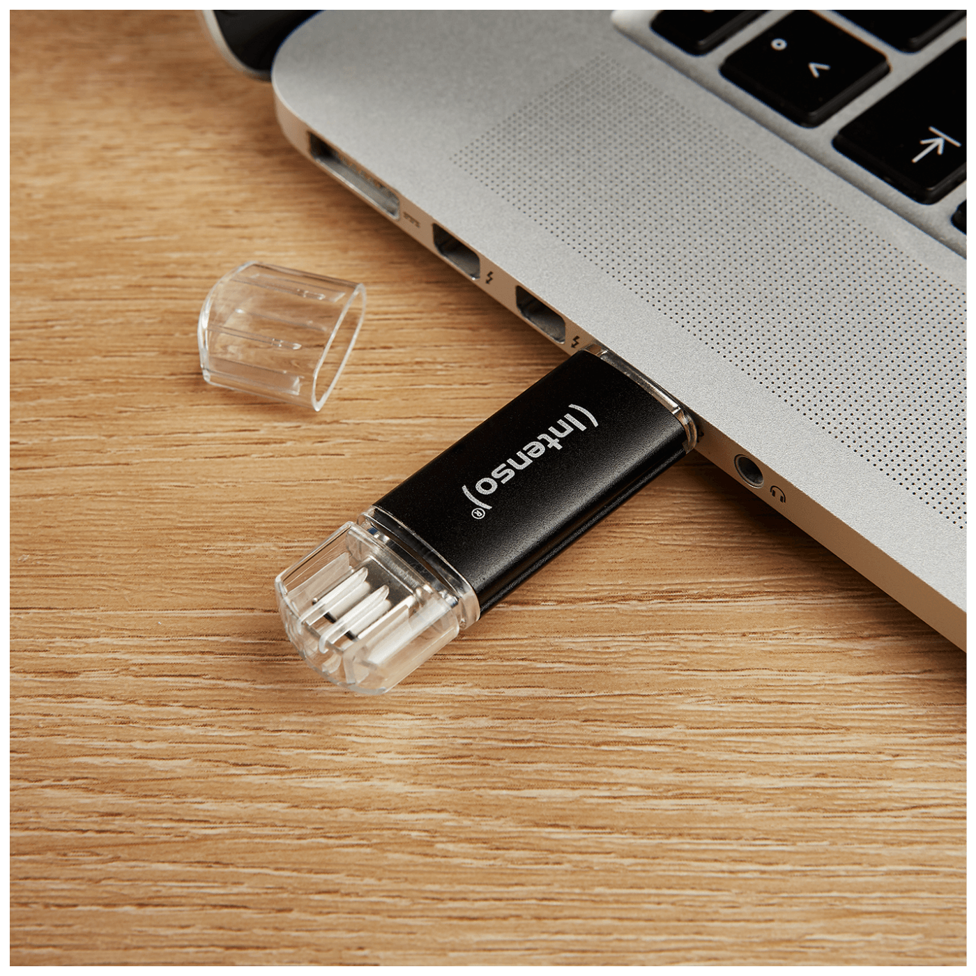 (Intenso) USB Flash drive 64GB, USB 3.2, USB-C, USB-A, Twist Line - USB3.2-64GB/Twist Line