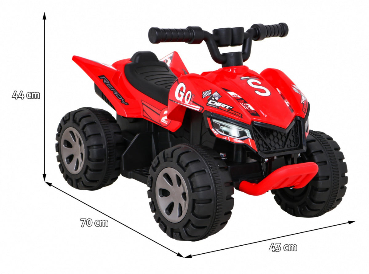 Quad na akumulator THE FASTEST - crveni