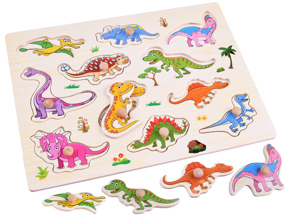 Drvene puzzle dinosauri 11 elemenata