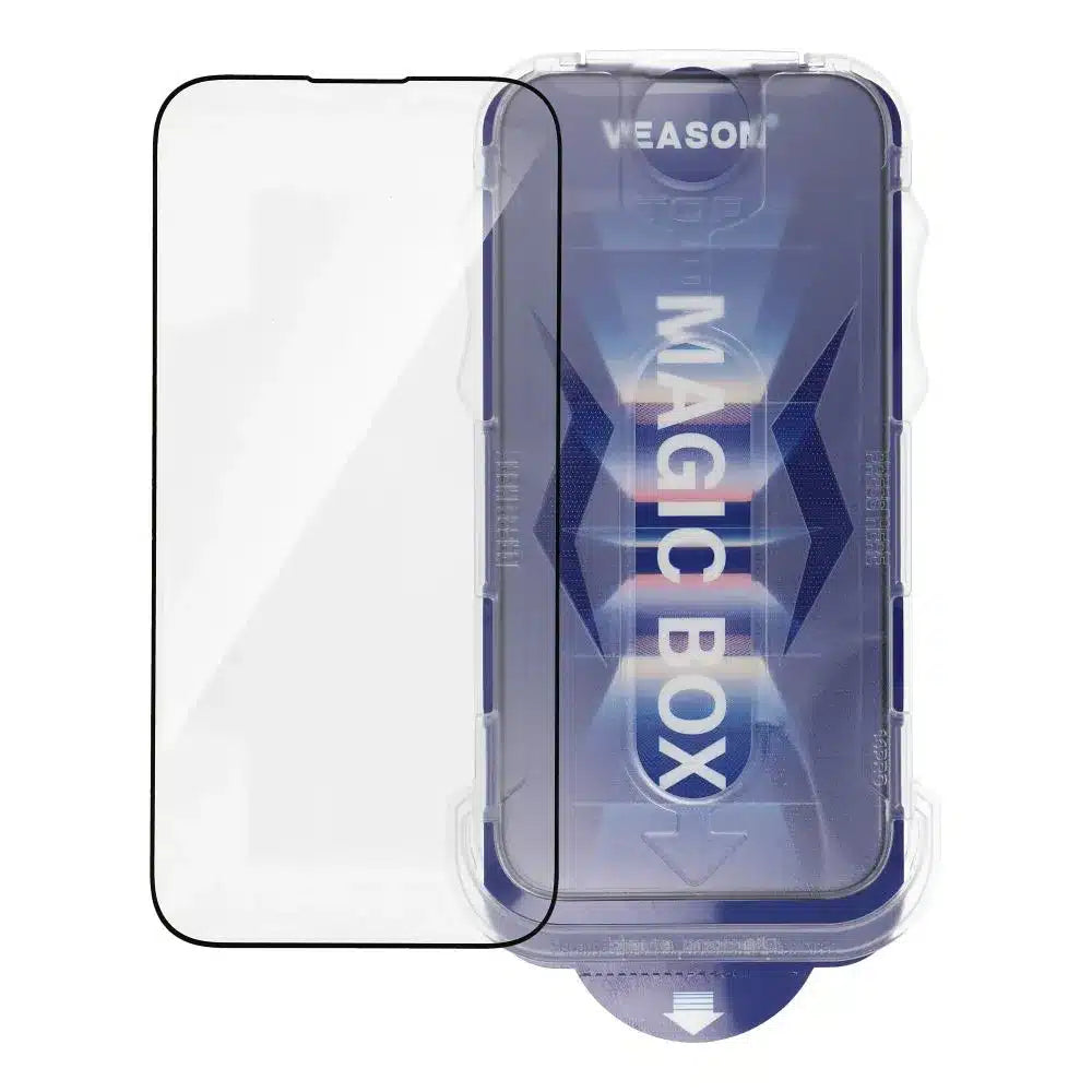 Kaljeno staklo 6D Pro Veason Easy-Install Glass – za iPhone 14 Pro Max crno