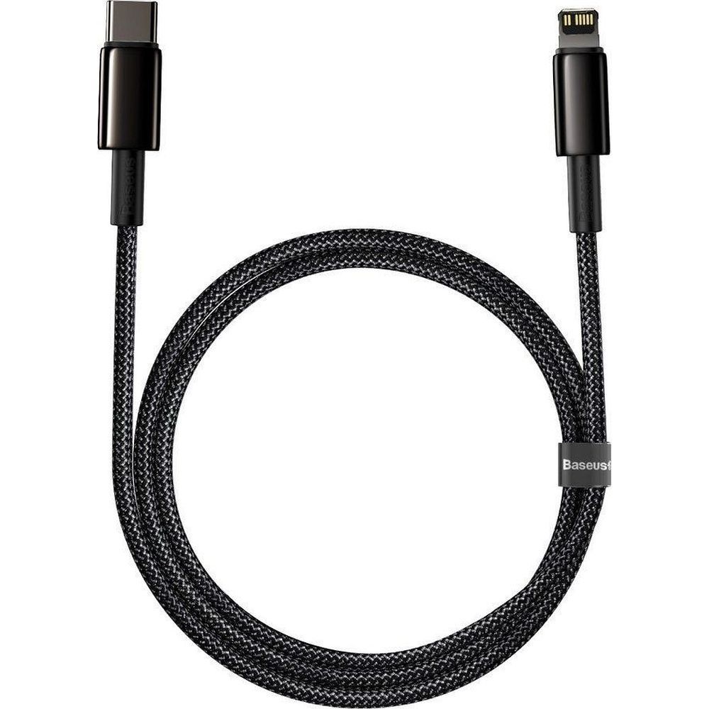 BASEUS Cable Type C na Lightning PD 20W Tungsten Gold CATLWJ-01 2m crni