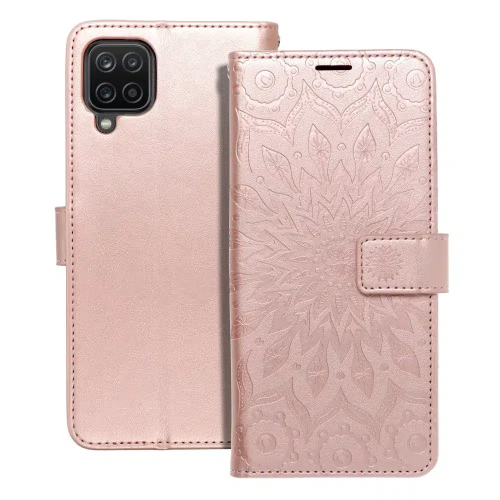 MEZZO Book case za SAMSUNG GALAXY A12 mandala rose gold