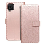 MEZZO Book case za SAMSUNG GALAXY A12 mandala rose gold