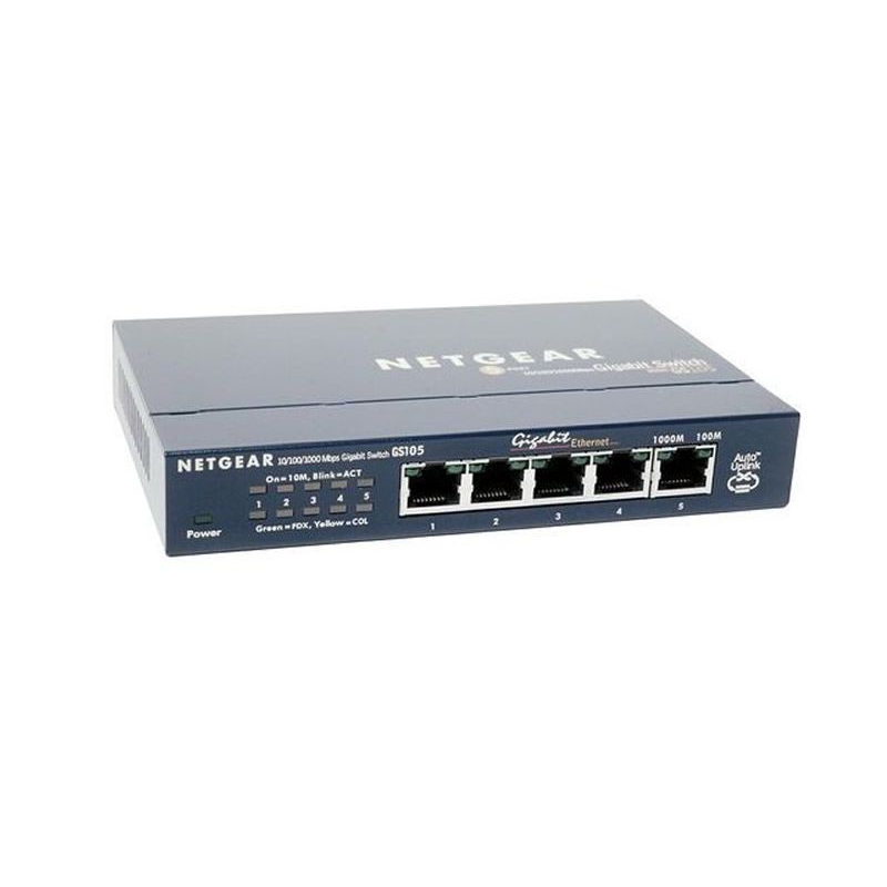 NETGEAR GS105 Neupravljano Gigabit Ethernet (10/100/1000) Plavo