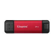 Kingston Technology Dual Portable 2 TB USB Type-A / USB Type-C 3.2 Gen 2 (3.1 Gen 2) Crno, Crveno