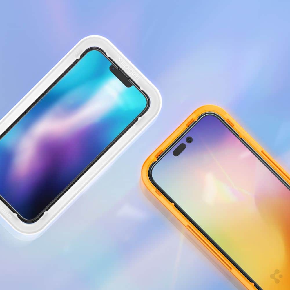 SPIGEN ALM GLASS FC KALJENO STAKLO 2-KOM ZA IPHONE 14 PRO CRNO