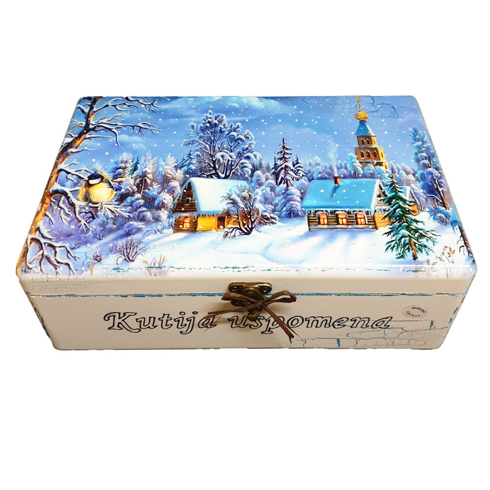 🎁 Kutija Uspomena – Sačuvajte Najdraže Trenutke u Toploj Zimskoj Priči 🎁  Š154154