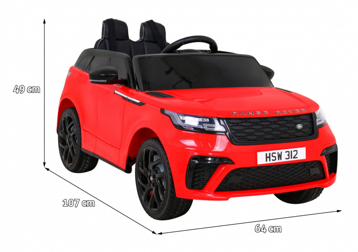 Licencirani auto na akumulator Range Rover Velar - crveni