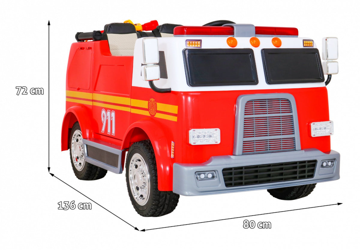 Vatrogasni kamion na akumulator Fire Truck - crveni