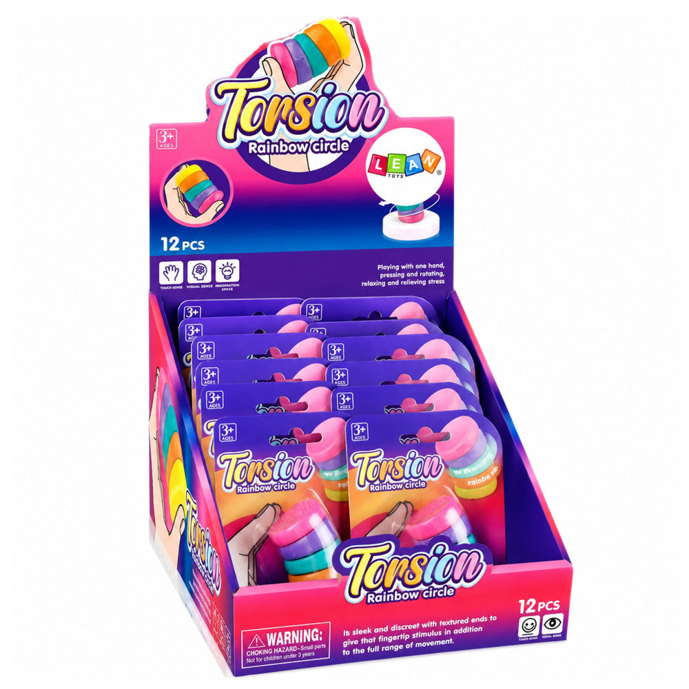 Sensory Toy Anti-Stress Rainbow Rotating Wheels