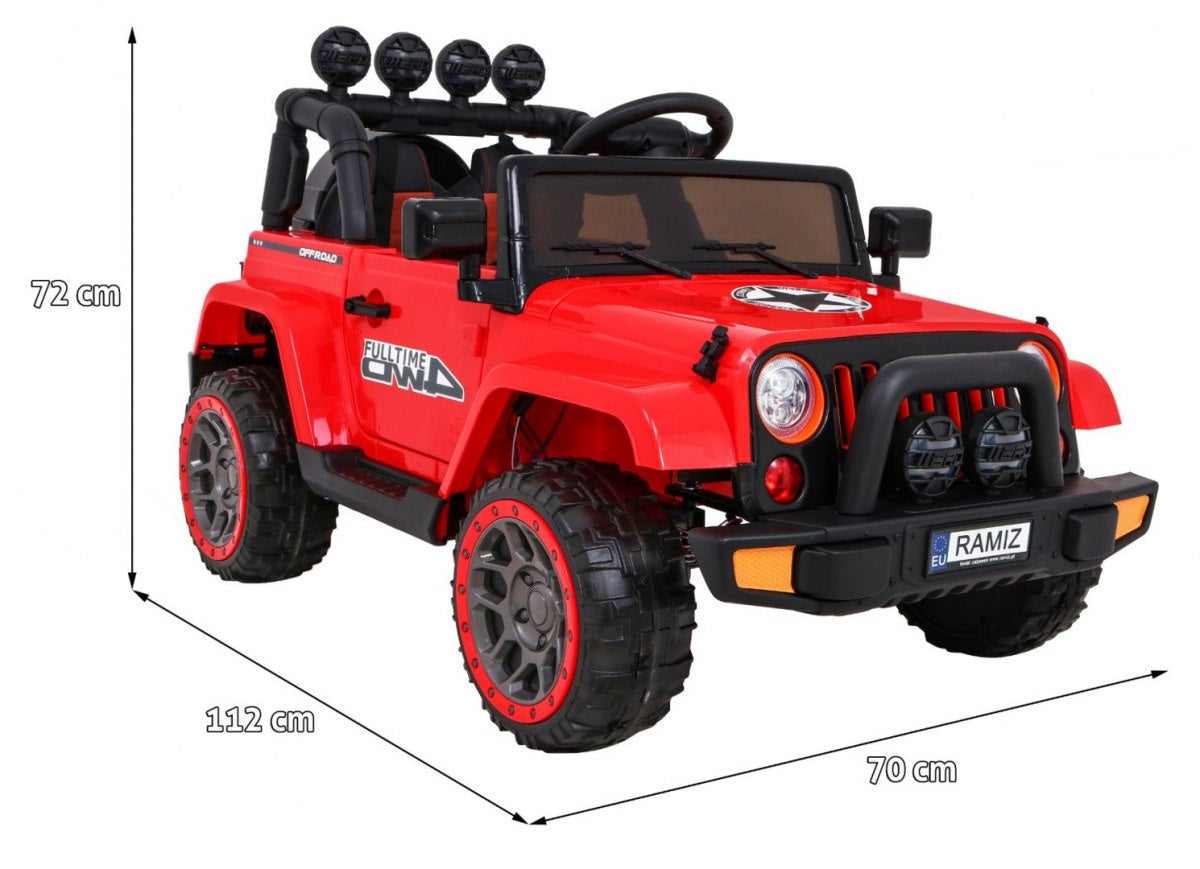 Auto na akumulator Full Time 4WD 4x4 - crveni