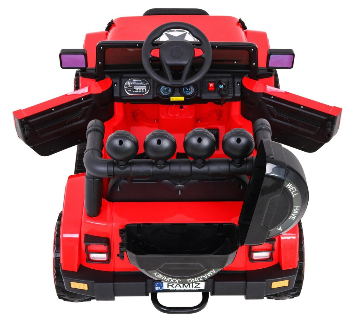 Auto na akumulator Full Time 4WD 4x4 - crveni