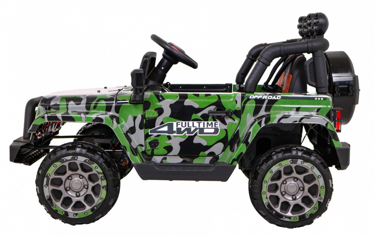 Auto na akumulator Full Time 4WD 4x4 - army