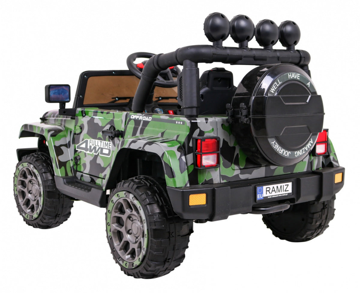 Auto na akumulator Full Time 4WD 4x4 - army