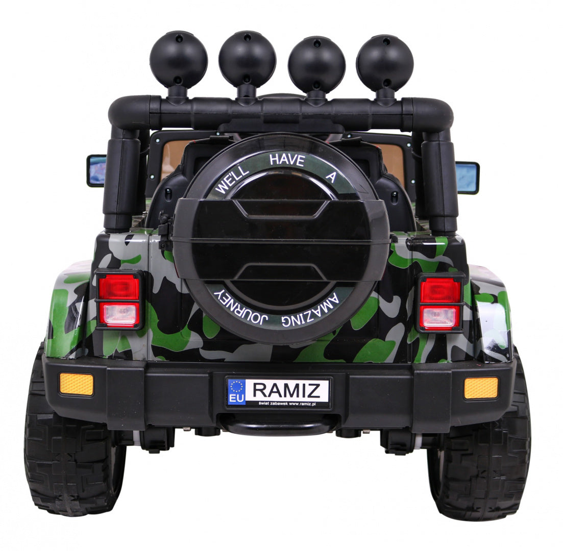 Auto na akumulator Full Time 4WD 4x4 - army