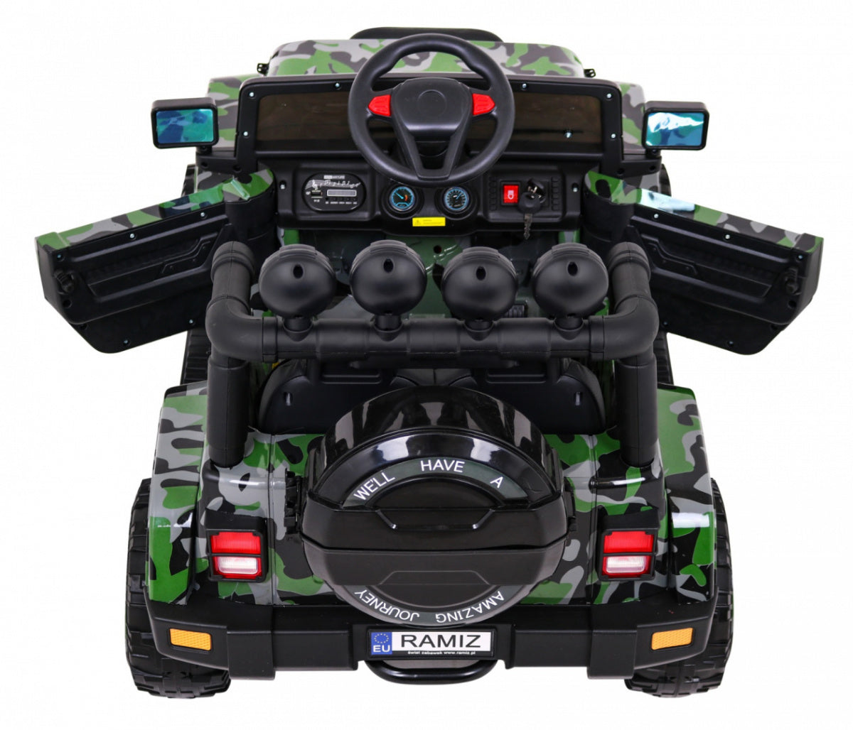 Auto na akumulator Full Time 4WD 4x4 - army