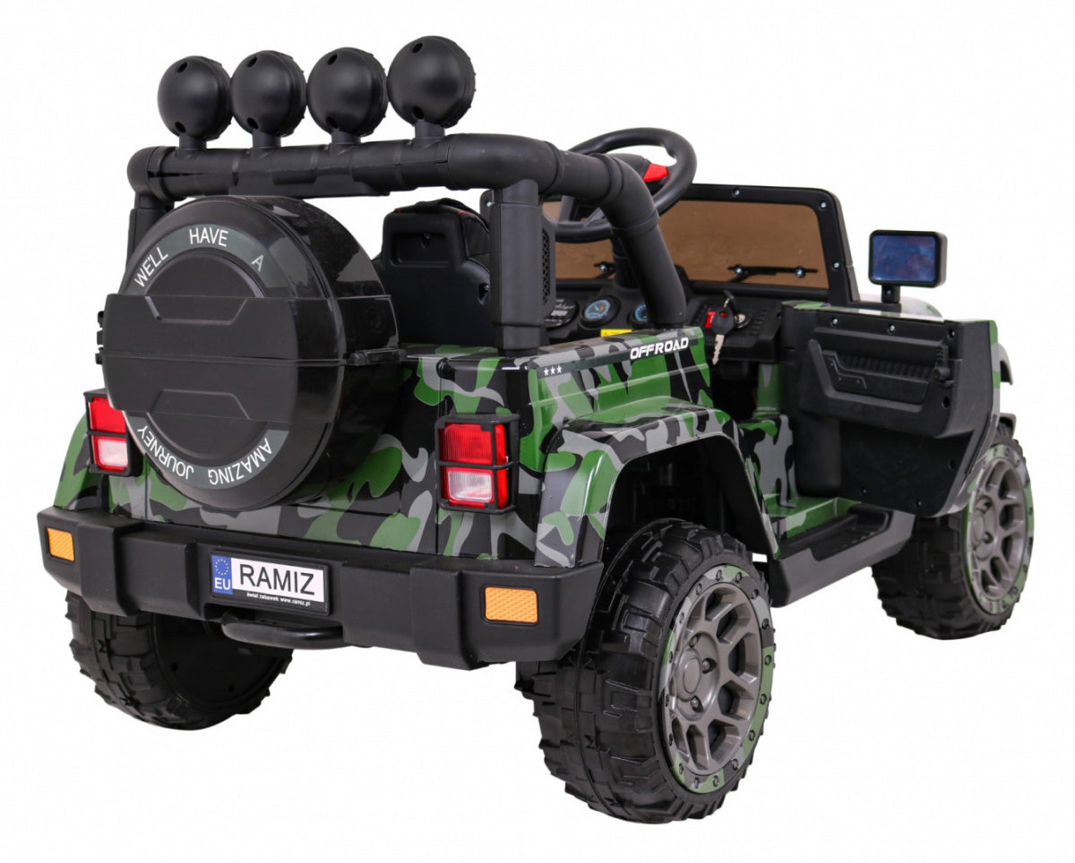 Auto na akumulator Full Time 4WD 4x4 - army