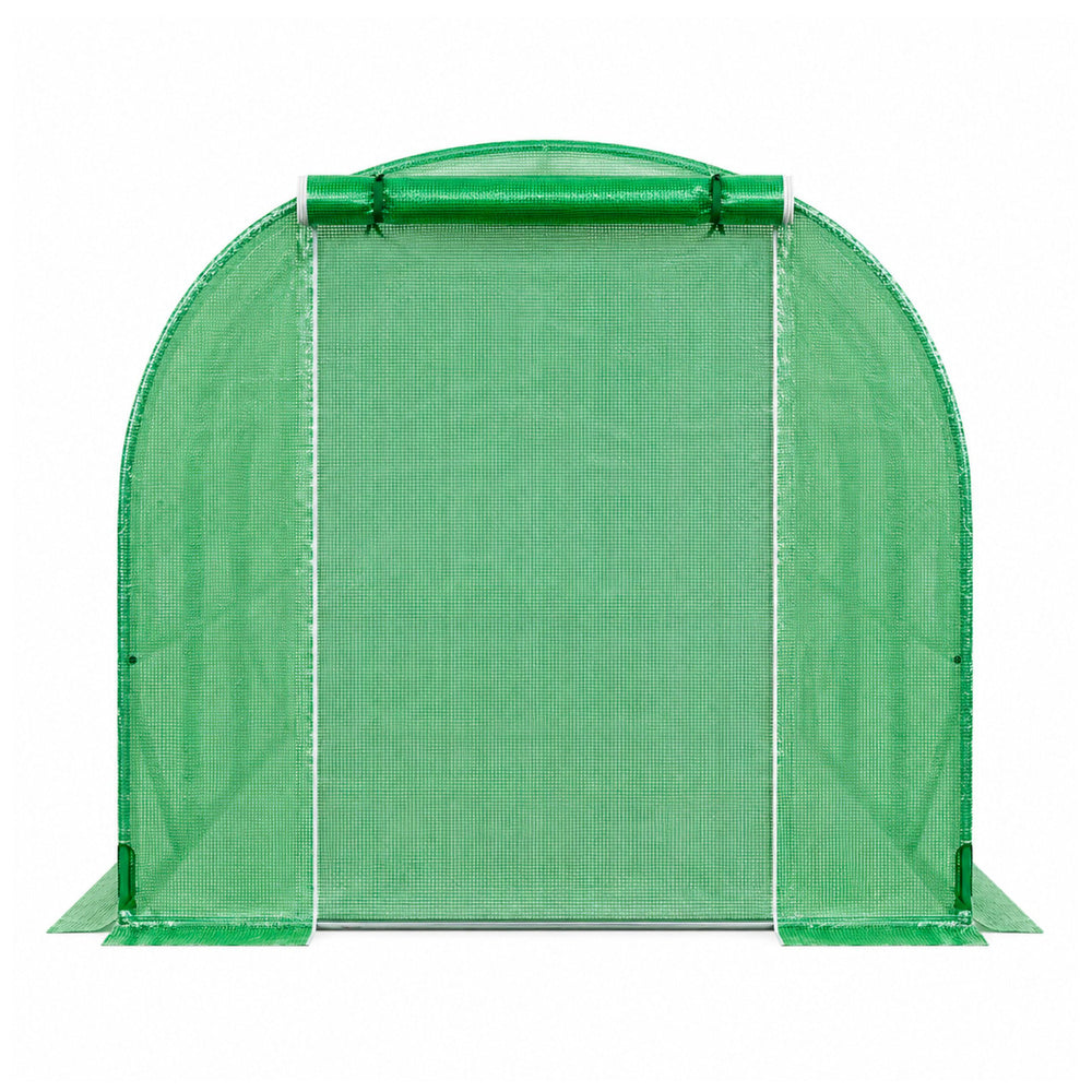Vrtni staklenik – tunel od folije 4x2.5x2m 10m² UV-4 Premium - zeleni