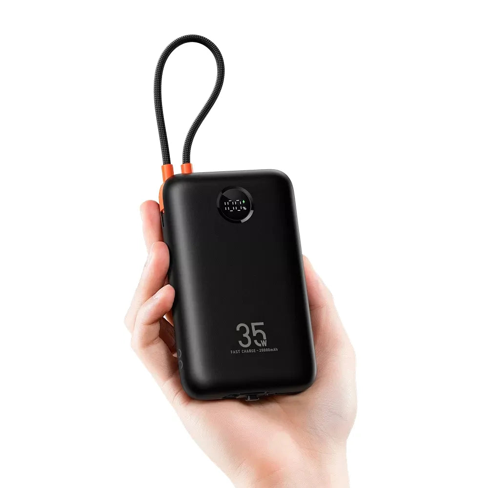 VEGER powerbank 20000 mAh s ugrađenim kabelima Type C / Lightning PD QC3.0 35W K2 (W2068) crni